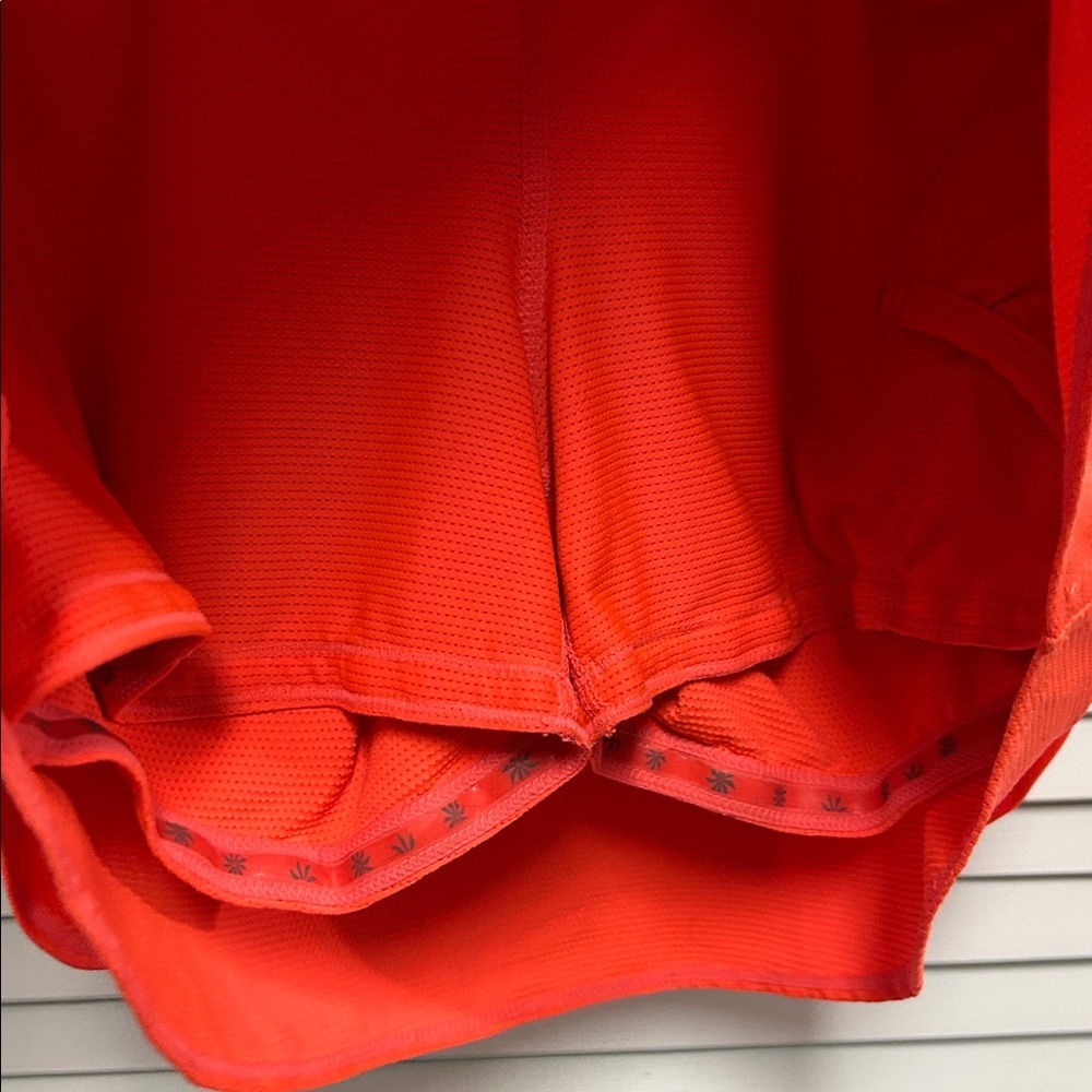 Athleta Neon Coral Active Workout Skirt with Built in Shorts - Picture 3 of 5